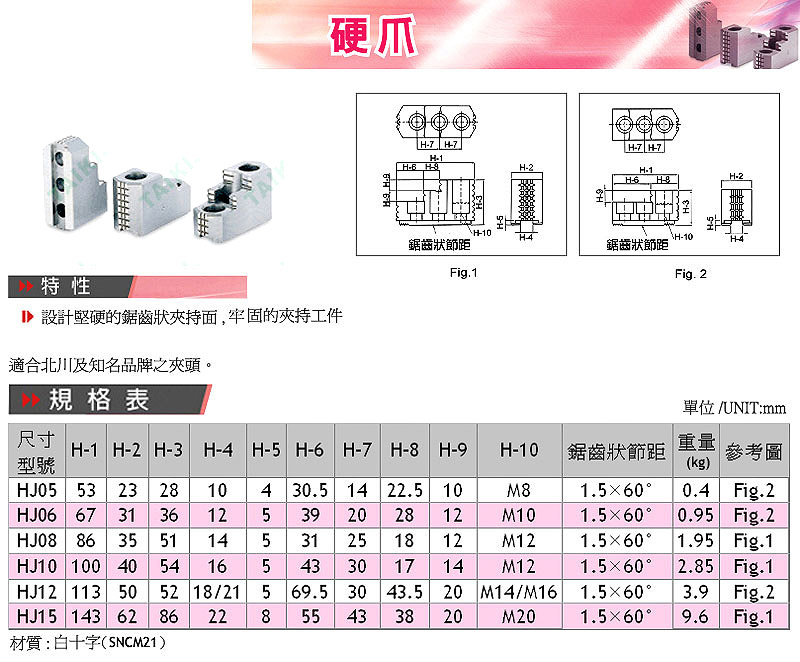 代機(jī)標(biāo)準(zhǔn)油壓硬爪