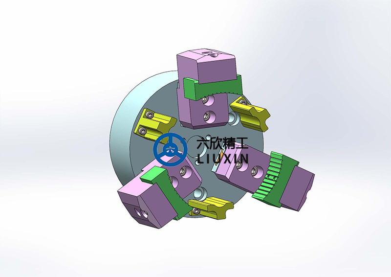 內(nèi)齒圈工件三爪卡盤夾持方案圖-2