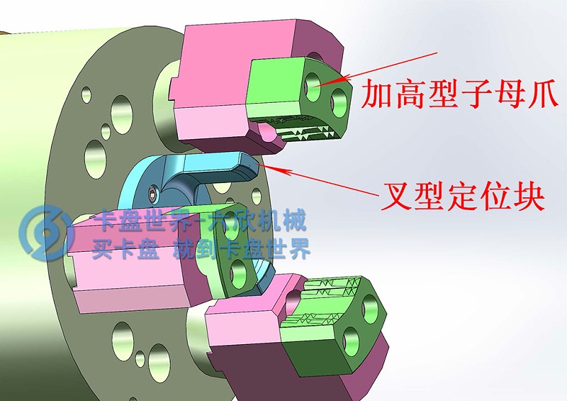 喇叭形工件后拉卡盤(pán)夾持方案